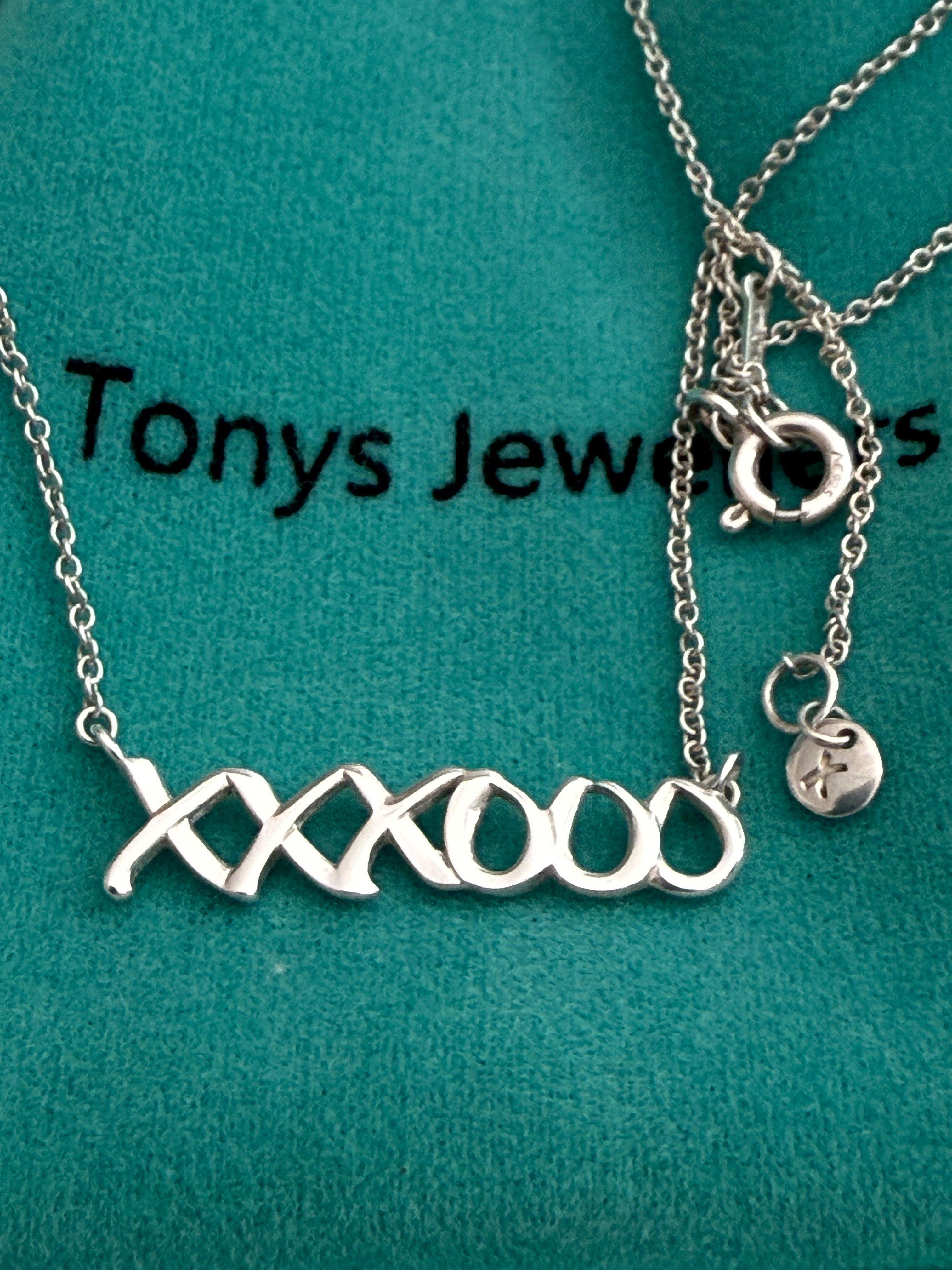 Tiffany & Co. Sterling Silver Paloma Picasso XO Graffiti Necklace