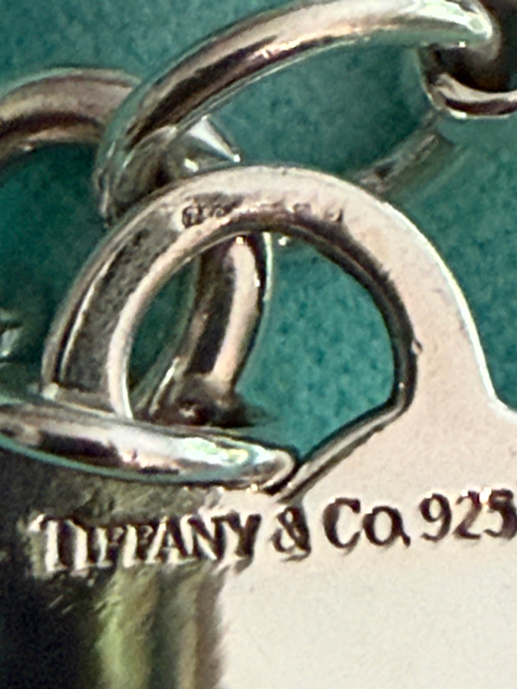 Tiffany & Co. Sterling Silver Heart Tag Charm Bracelet – 7”