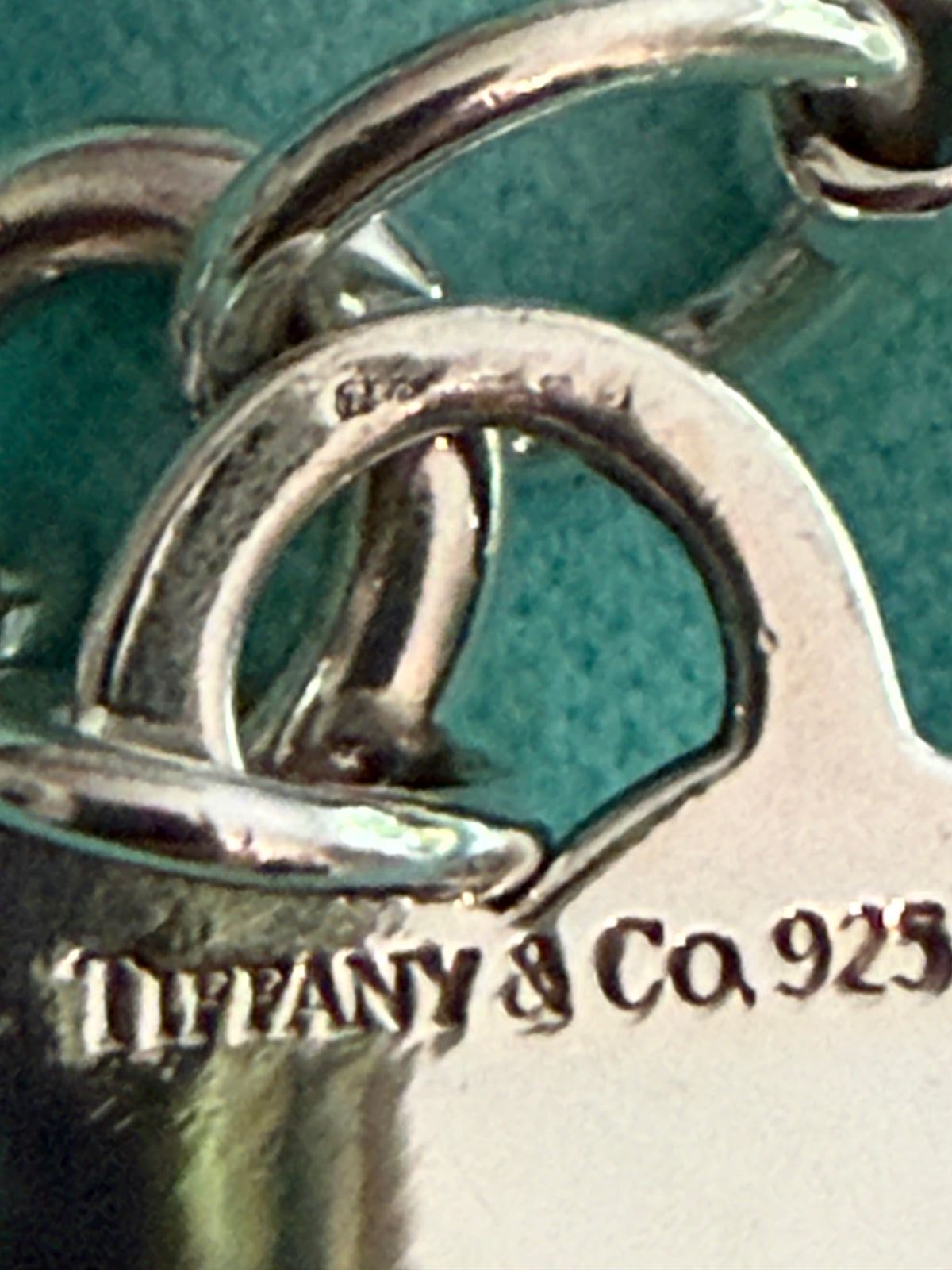 Tiffany & Co. Sterling Silver Heart Tag Charm Bracelet – 7”