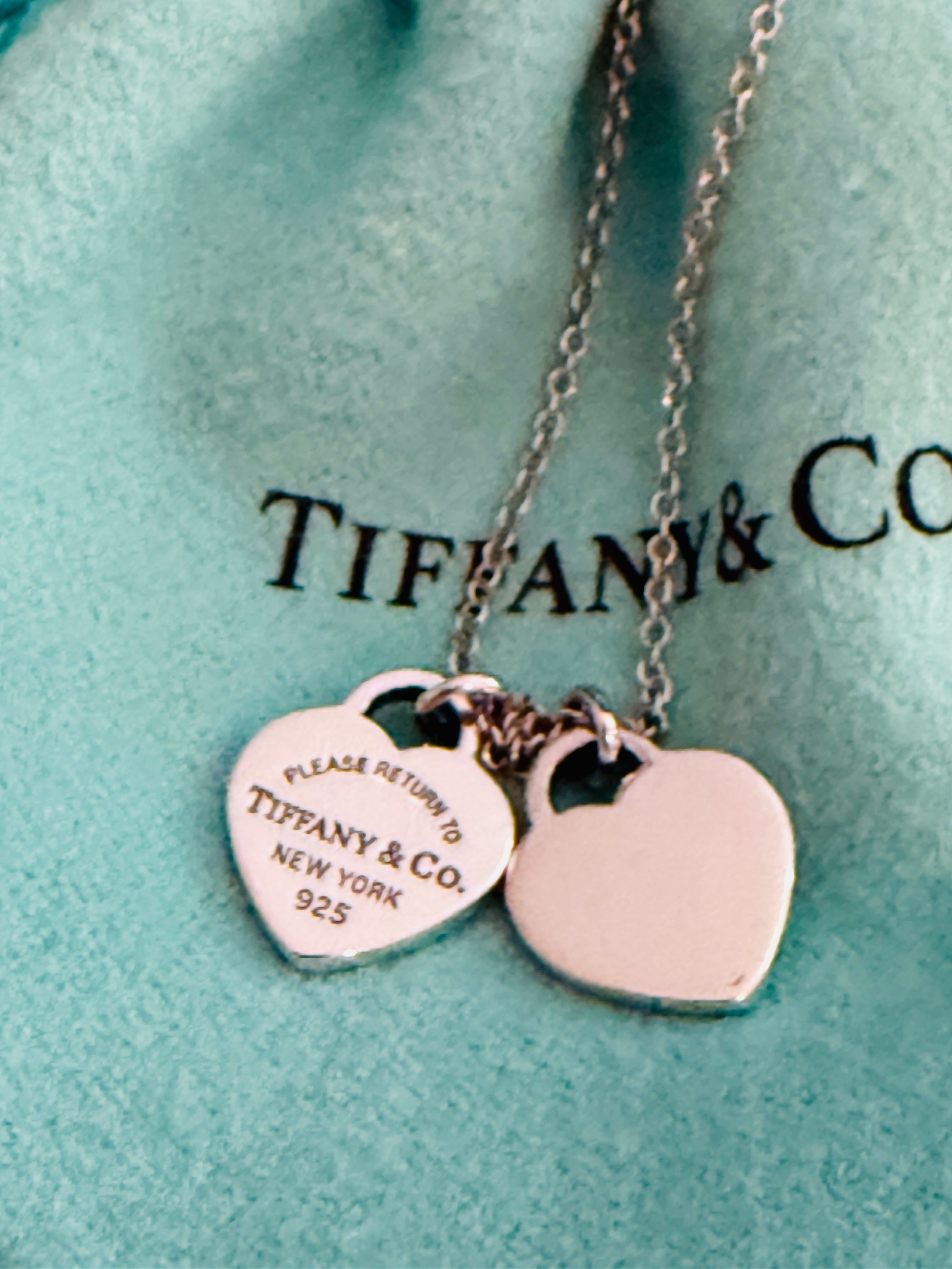 Tiffany & Co. Mini Double Hearts Necklace