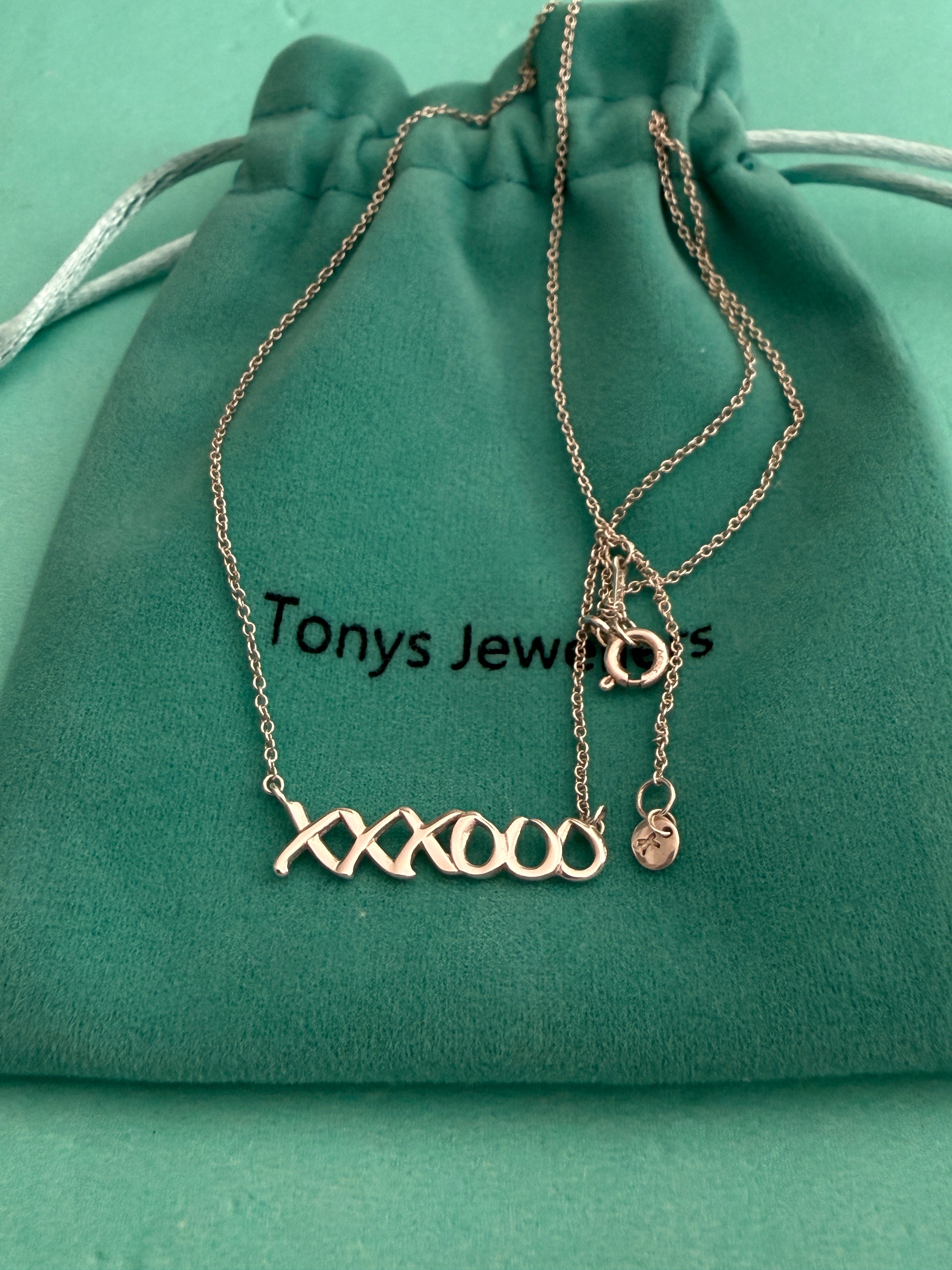 Tiffany & Co. Sterling Silver Paloma Picasso XO Graffiti Necklace