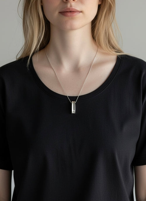 Tiffany & Co. Sterling Silver 1837 Pendant Necklace 16”