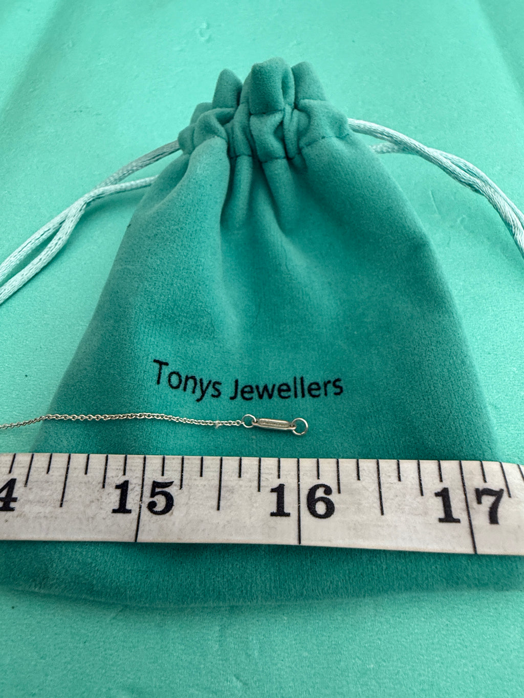 Tiffany & Co. Sterling Silver 1837 Pendant Necklace 16”