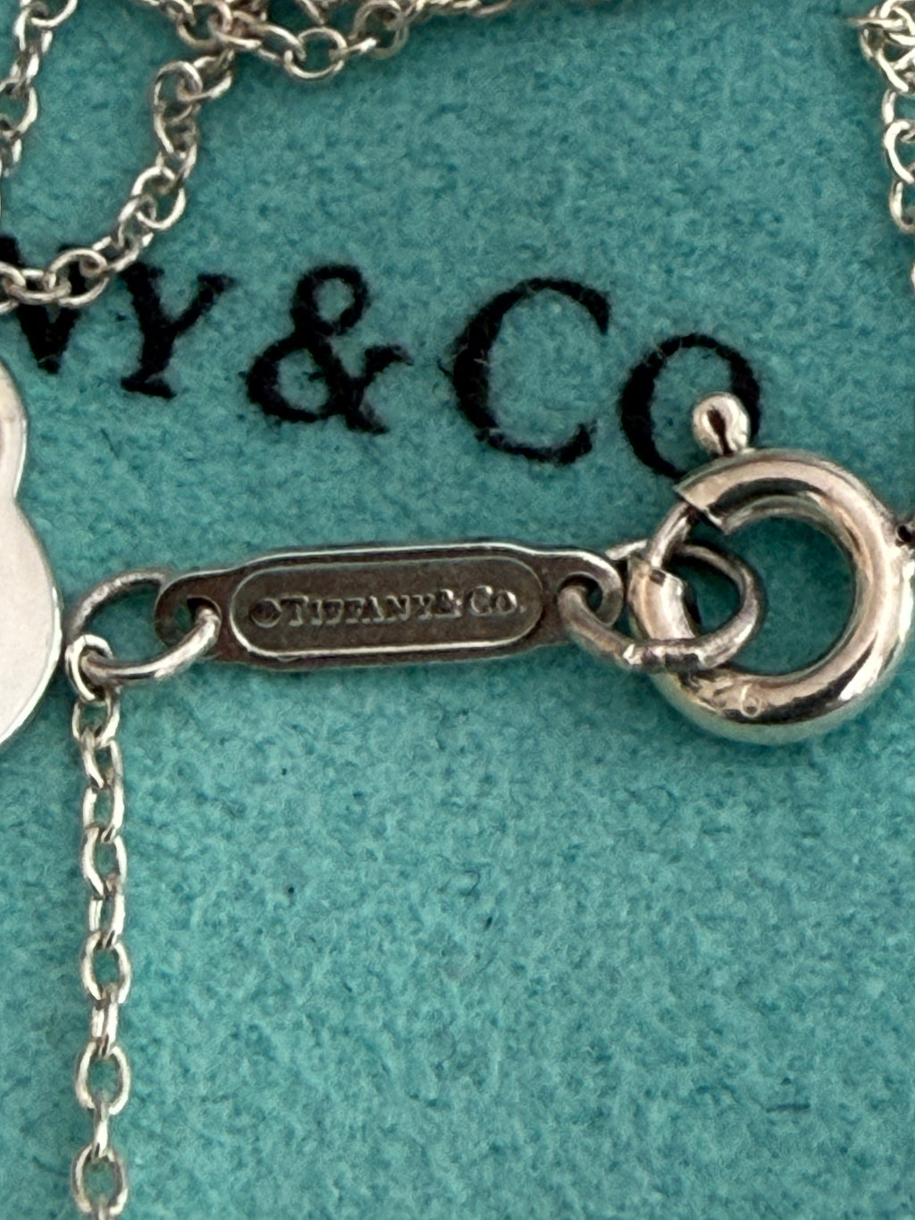 Tiffany & Co. Mini Double Hearts Necklace 17 inches