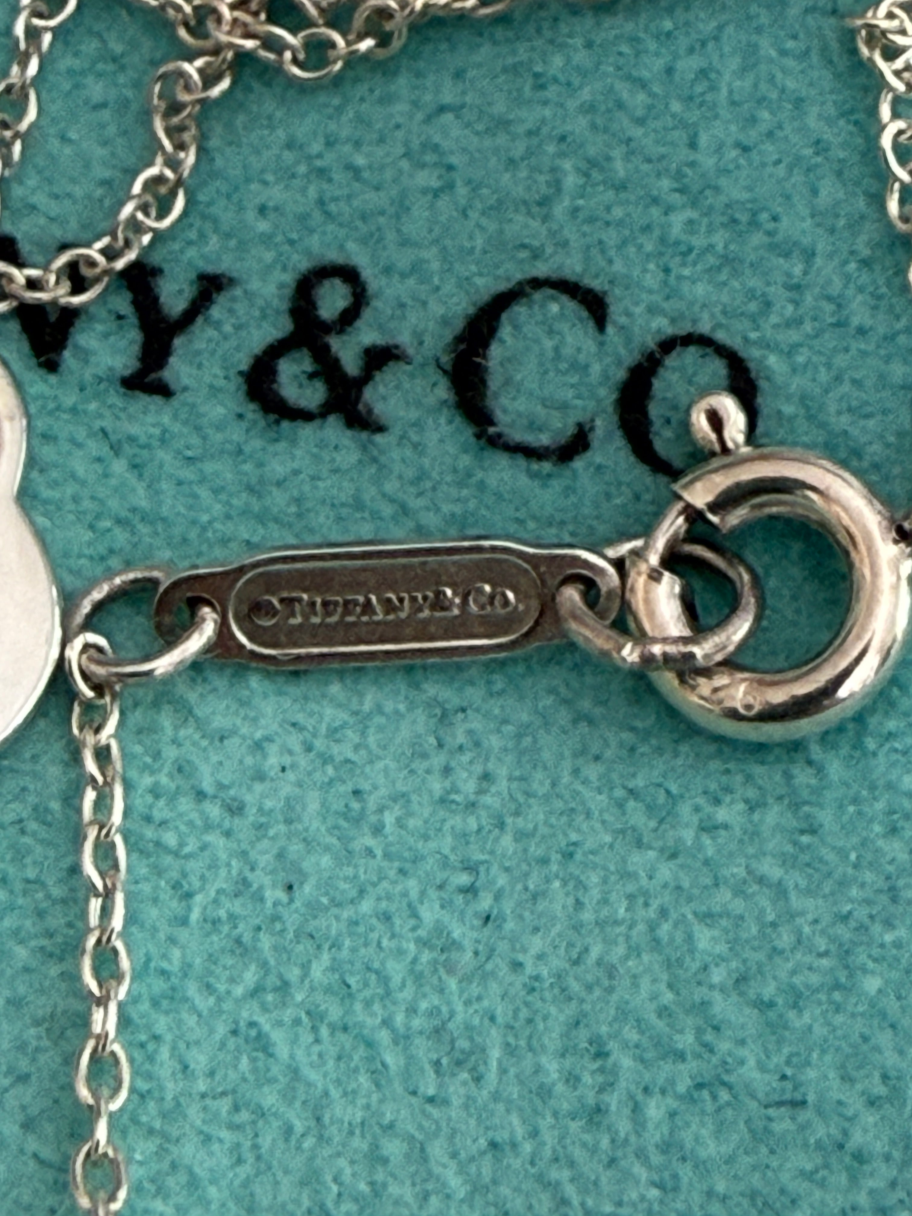 Tiffany & Co. Mini Double Hearts Necklace 17 inches