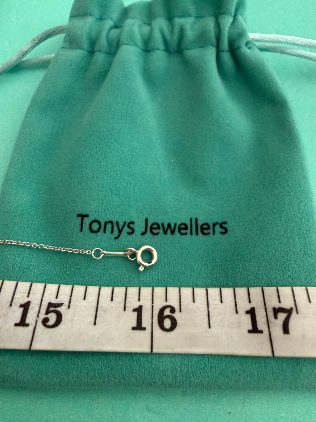 Tiffany & Co. Sterling Silver Paloma Picasso XO Graffiti Necklace 16 - 18 inches
