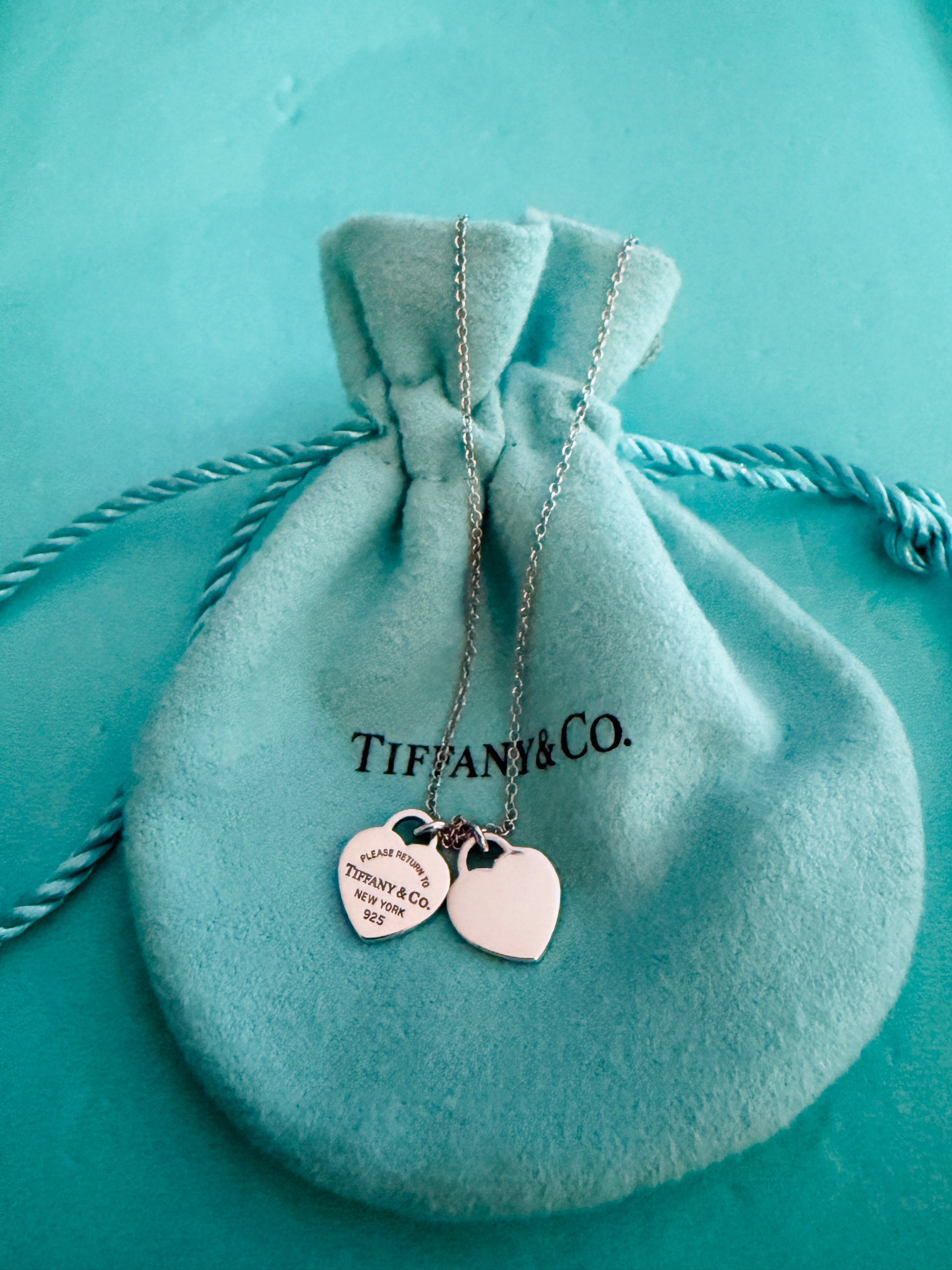 Tiffany & Co. Mini Double Hearts Necklace