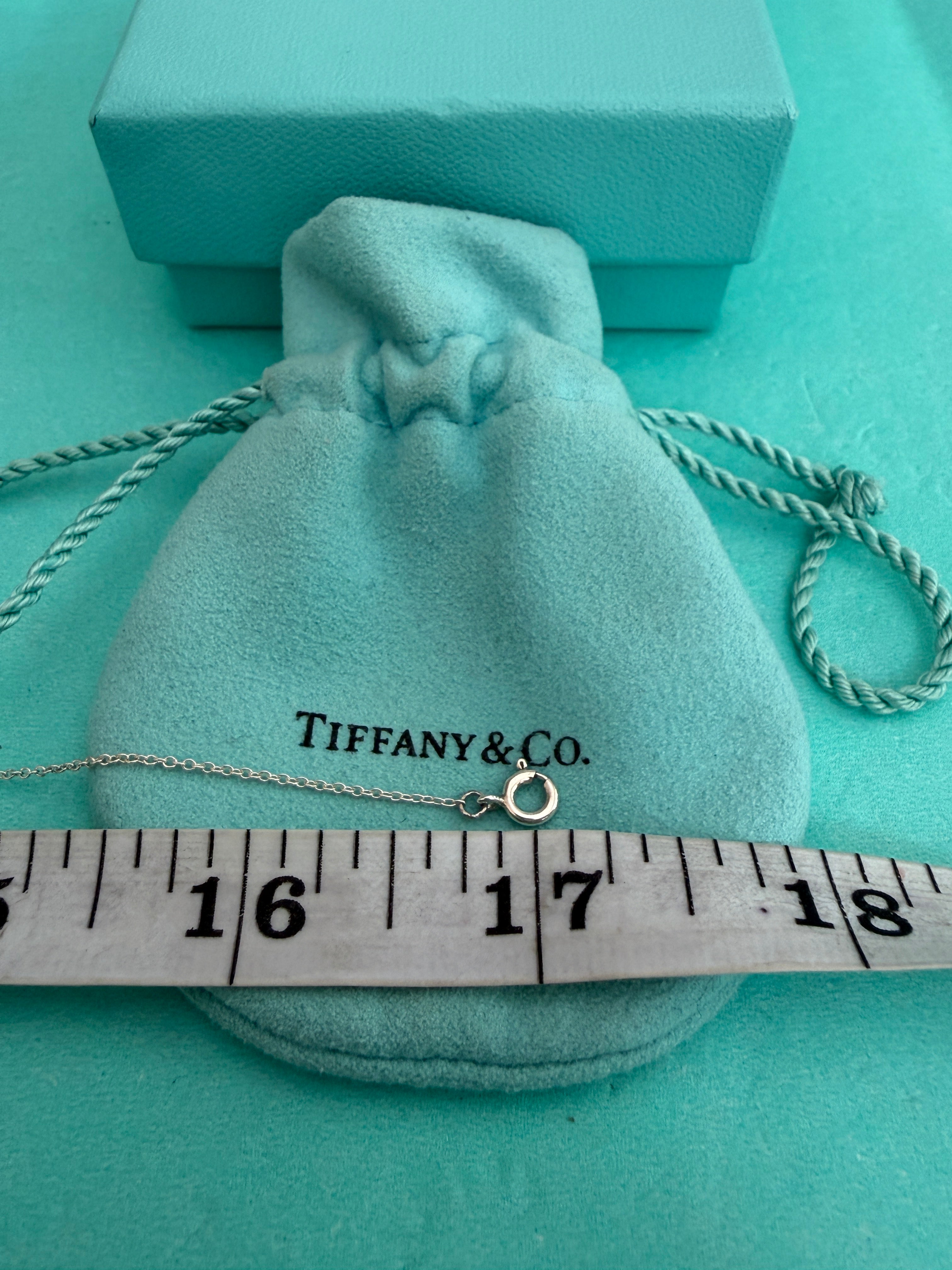 Tiffany & Co. Mini Double Hearts Necklace 17 inches