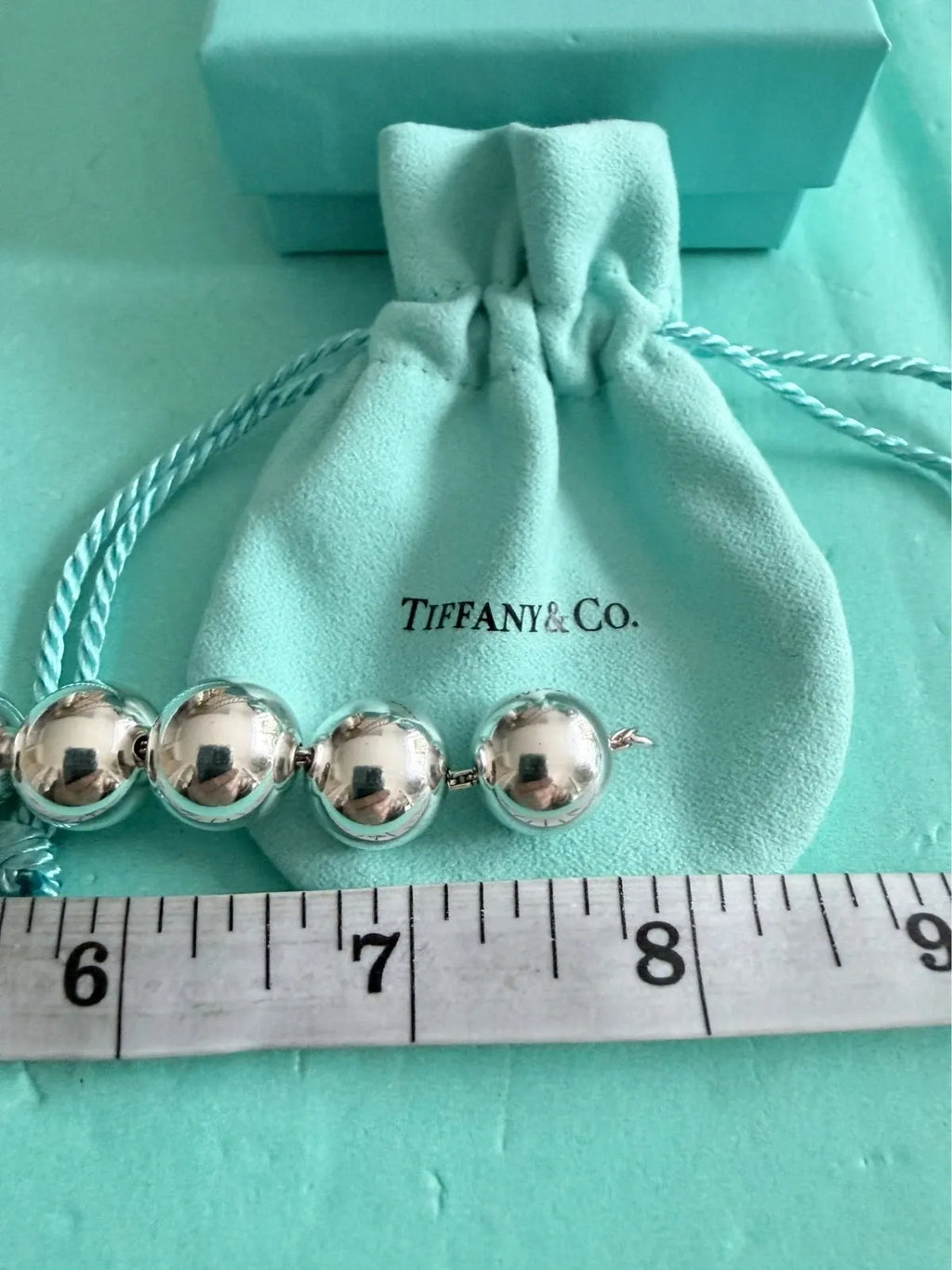 Tiffany & Co Sterling Silver Large Hardwear 14mm Ball Bead Bracelet 8