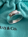 Tiffany & Co Sterling Silver Dome Twist Ring Size 15.3 mm / I½