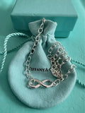 Tiffany & Co Sterling Silver Infinity Large Oval Link Necklace 17.5
