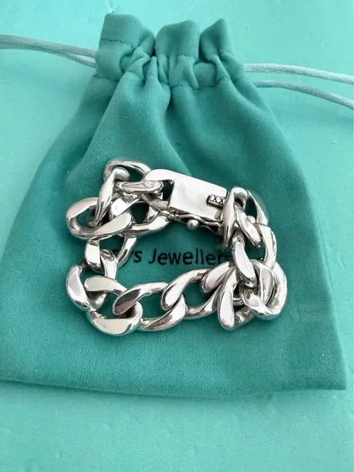 Sterling Silver Curb Link Bracelet – 8”