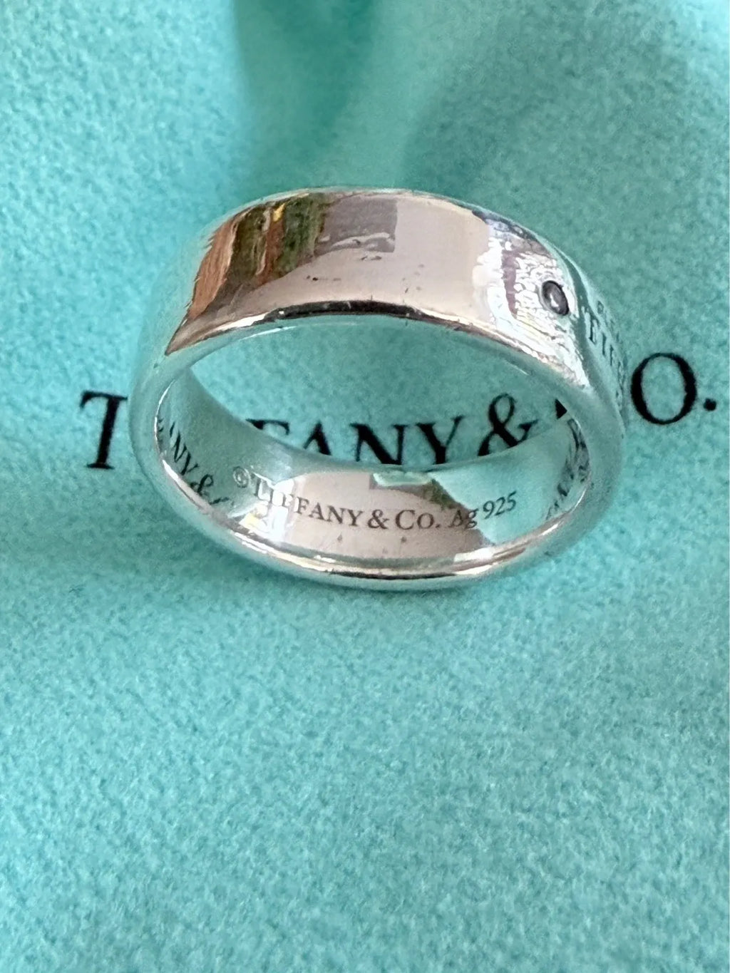 Tiffany & Co Please Return To Tiffany Double Diamond Ring Size L 1/2