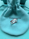 Tiffany & Co Sterling Silver 1837 4mm wide Narrow Band Ring Size H