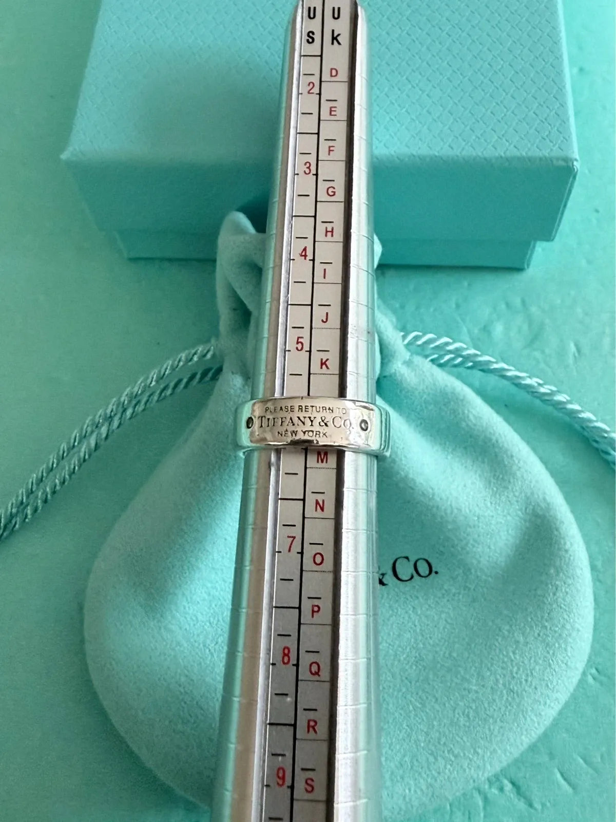 Tiffany & Co Please Return To Tiffany Double Diamond Ring Size L 1/2