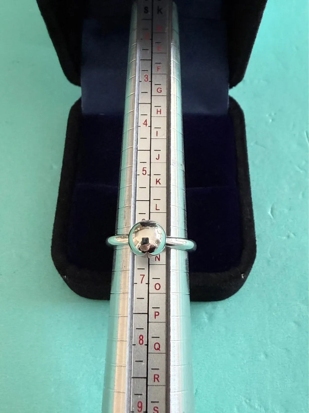 Tiffany & Co Sterling Silver 8mm Hardwear Ball Ring Size M